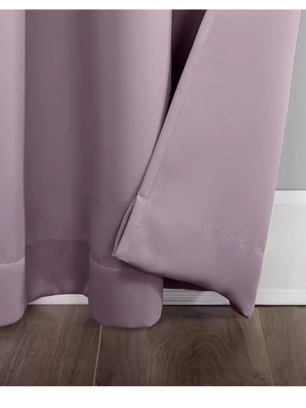 2- Sun Zero Saxon Gourmet Energy Saving Blackout Single Curtain Panel- Lanvender